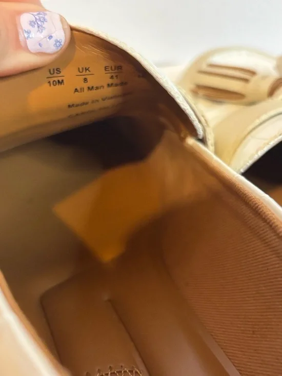 Franco Sarto Cream and White Tassel Loafers - Picture 6 of 9